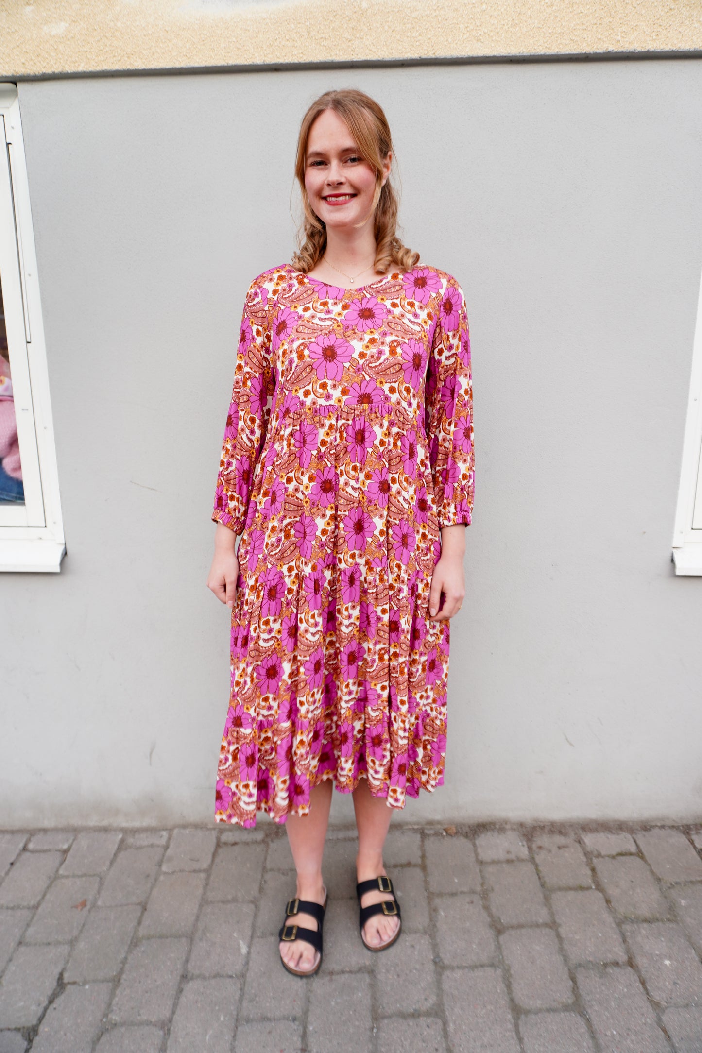 Brun/rosa DuMilde klänning