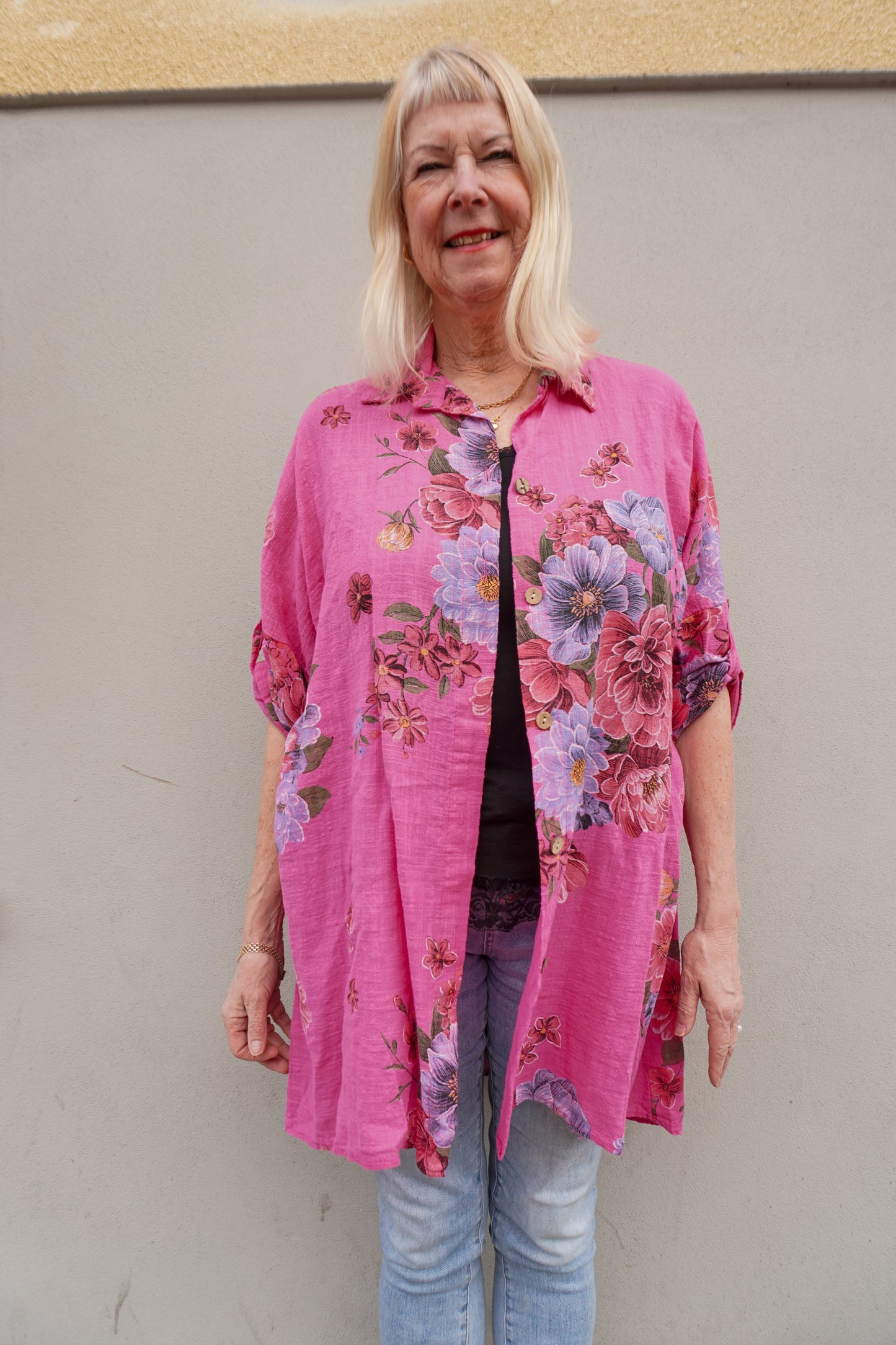 Cerice blommig tunika