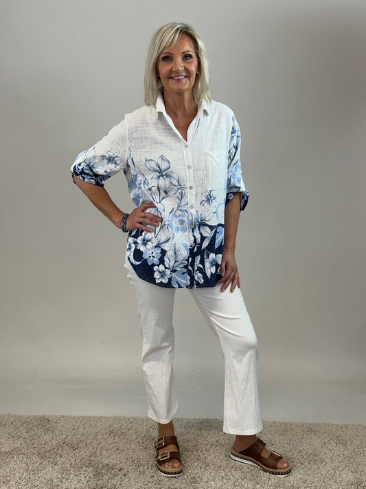 Vit/ marin blus Mixbyheart